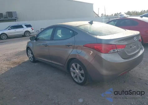 2012 Hyundai Elantra Limited z USA, uszkodzony, nr VIN 5NPDH4AE8CH124486